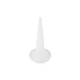 19mm white sausage gun nozzle delivers uniform bead for precise joint sealing with sealants and adhesives.