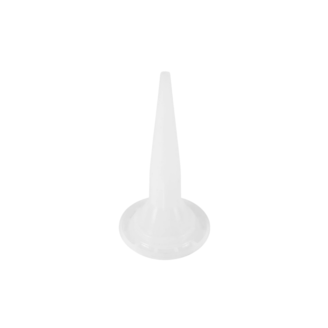19mm white sausage gun nozzle delivers uniform bead for precise joint sealing with sealants and adhesives.