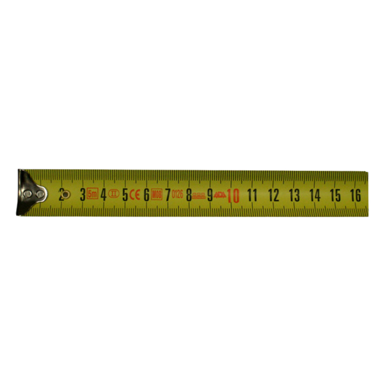 ADA RubTape shockproof tape measure: 32mm yellow steel blade with clear metric marks, ribbed rubber casing, secure lock fo...