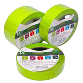 Three rolls of KwikMask120 green high-temp masking tape for sharp paint lines, minimal bleed, clean removal up to 60 days.