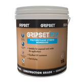 Gripset P39 15L fibre-reinforced polyurethane hybrid waterproofing membrane for wet areas, balconies, roofs, UV stable.