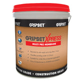 GripSet Express Multi Pro Membrane 15L bucket - construction grade waterproofing, rain resistant <1hr, ponding water <3hrs...