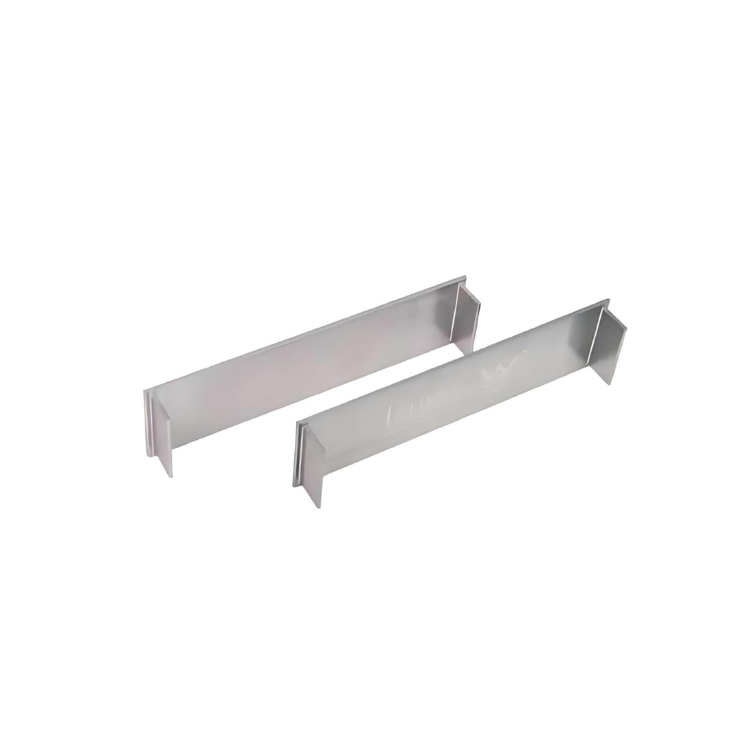 Lauxes Grates end caps in Silver anodised aluminium