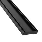 Lauxes Grates Slimline Tile Insert 21 Midnight anodised aluminium linear drain
