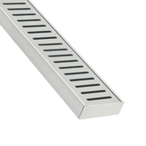 Lauxes Grates Standard Floor Grate 70 x 23mm in Silver