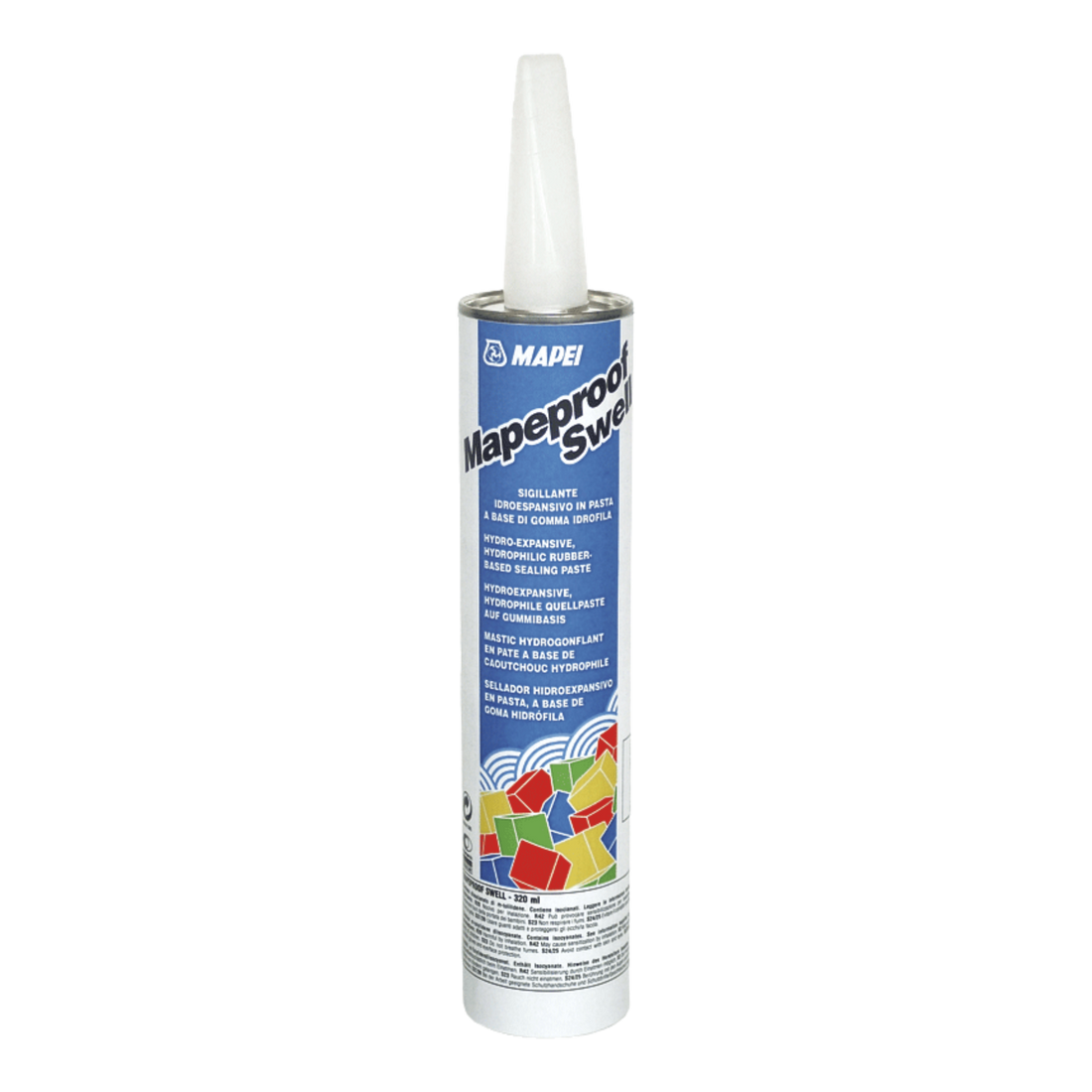 Mapei Mapesil AC neutral silicone sealant, 310ml cartridge tube with white cap for bathroom & kitchen joints