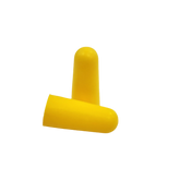 Yellow tapered MaxiPlug Uncorded Earplugs Class 5, 26dB SLC80 foam for construction hearing protection.