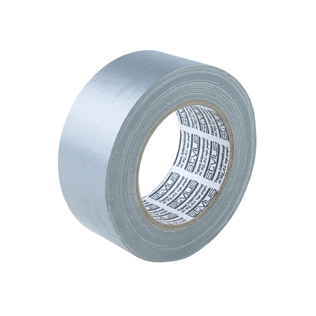 Silver Stylus cloth tape 48mmx25m roll for bundling, polyethylene sealing & weather-resistant repairs