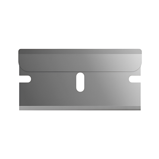 Sterling 0.23mm single-edge scraper blades (100 pack) for precise adhesive, decal removal on vehicles and glass.