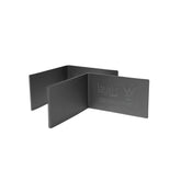 Lauxes Grates 90 degree corner joiner pair in Silver anodised aluminium