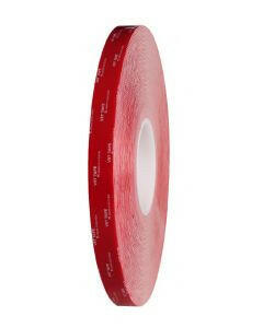 Grey Husky Acribond acrylic foam tape roll; double-sided bonding for metals, plastics; conforms to surfaces, replaces screws.