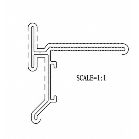 Anodized Aluminum Balcony Drip Angle (12mm x 5m)
