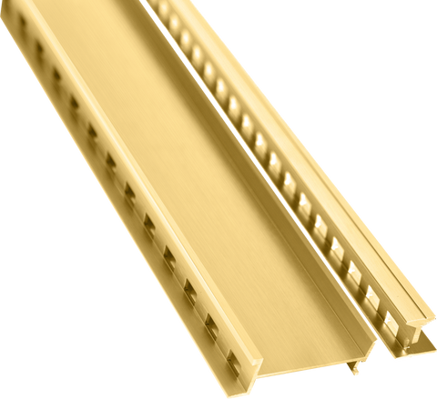 Lauxes Grates STI Shower Pack 26 in Gold anodised aluminium