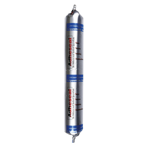 Adheseal PU-50FC polyurethane adhesive sealant sausage tube for structural bonding and anti-pick joint sealing.