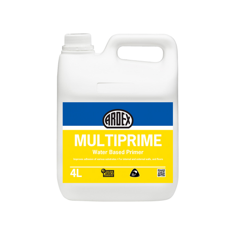 ARDEX MULTIPRIME 4L water-based primer for internal & external walls, white jug