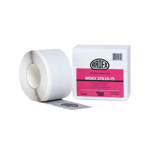 Ardex ST 15-75 self-adhesive sealing tape roll, 1 pc in box - white waterproof sealant for joints