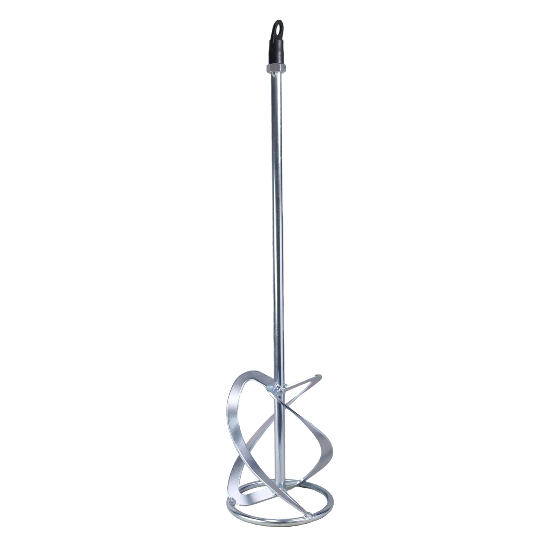 B.A.T Trims 140mm triple spiral mixing paddle, 590mm shaft M14 thread for lump-free tile adhesive, mortar prep