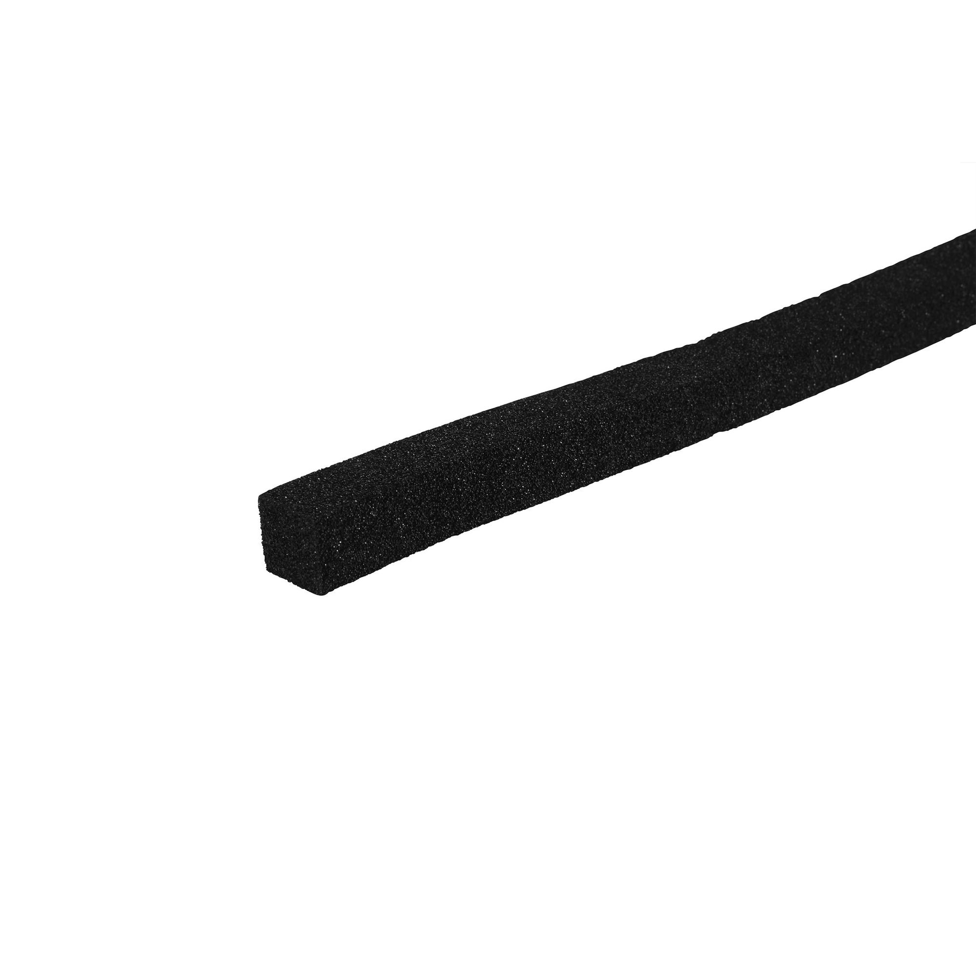 Black bitumen impregnated polyurethane foam backing rod for expansion joint sealing and weatherproofing.