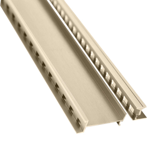 Lauxes Grates STI Shower Pack 26 in Brushed Nickel anodised aluminium