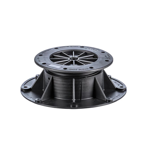 Buzon DPH-3 adjustable pedestal (50-78mm), grey polypropylene, levels raised flooring over waterproof membranes, concrete ...