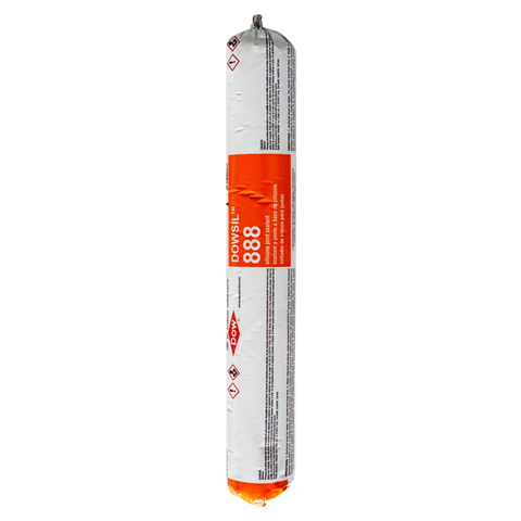 DOWSIL 888 silicone joint sealant sausage for concrete pavement expansion joints, +100% movement capability