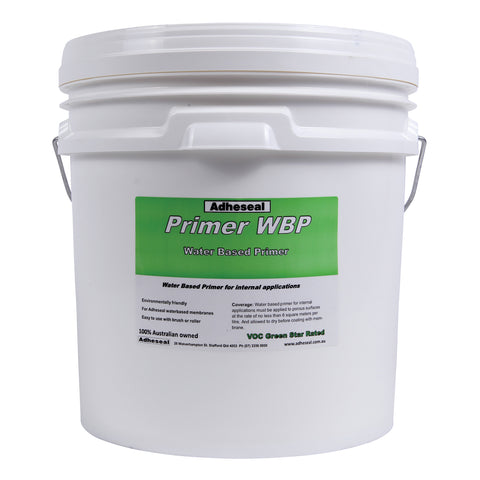 Adheseal Everflex WBP water-based primer pail, low VOC Green Star rated, seals porous surfaces for waterproofing membrane ...