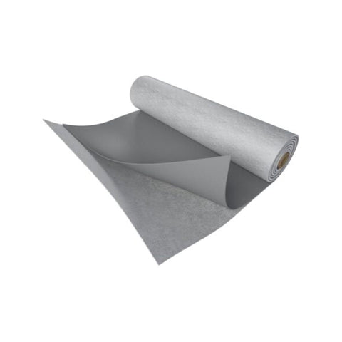 Rolled Fatrafol 807v reinforced PVC waterproofing membrane with PES textile backing for adhered roofing, UV resistant.