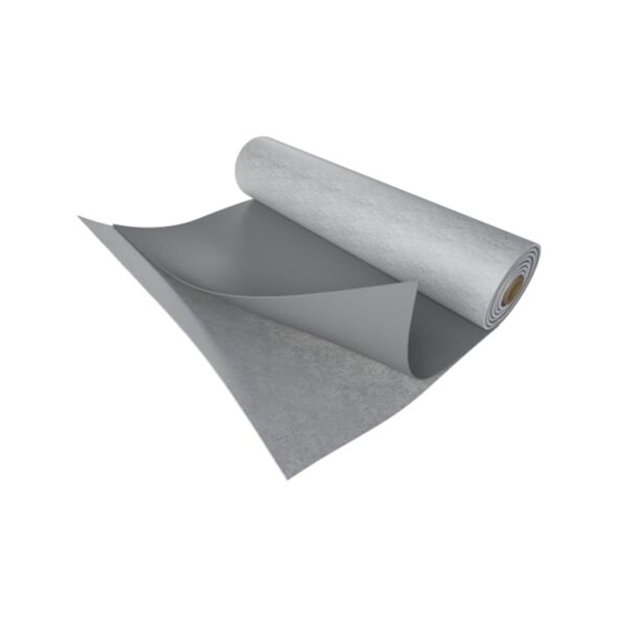 Rolled Fatrafol 807v reinforced PVC waterproofing membrane with PES textile backing for adhered roofing, UV resistant.