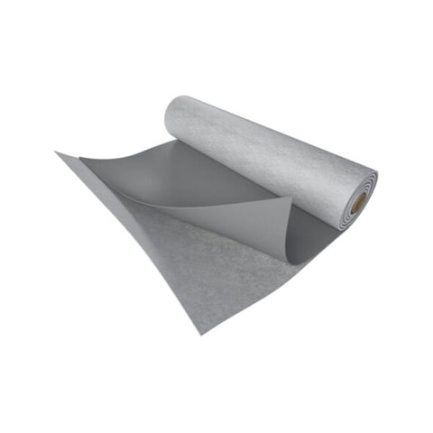 Rolled Fatrafol 807v reinforced PVC waterproofing membrane with PES textile backing for adhered roofing, UV resistant.