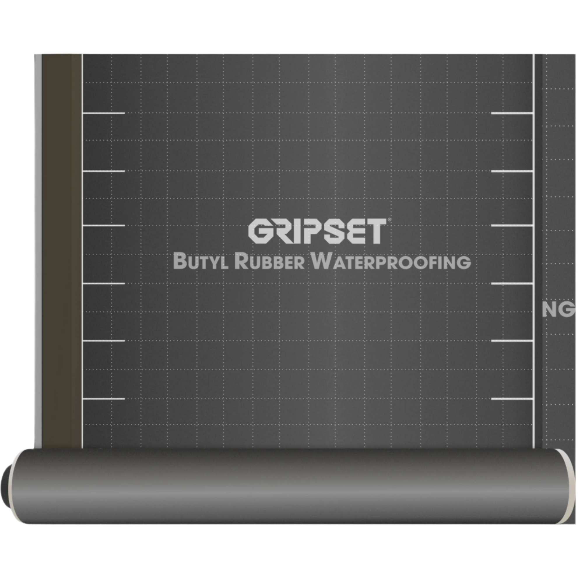Gripset BRW-HD self-adhesive butyl rubber waterproofing membrane roll for basements, retaining walls; puncture-resistant s...