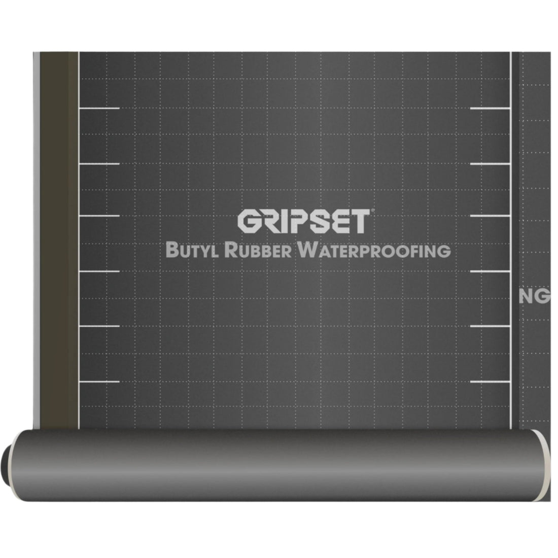Gripset BRW-HD self-adhesive butyl rubber waterproofing membrane roll for basements, retaining walls; puncture-resistant s...