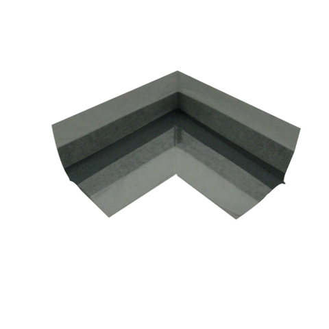 Gripset Elastoproof 90° prefab corner: grey fabric with flex zone, embeds in wet membrane for elastic waterproof joint sea...