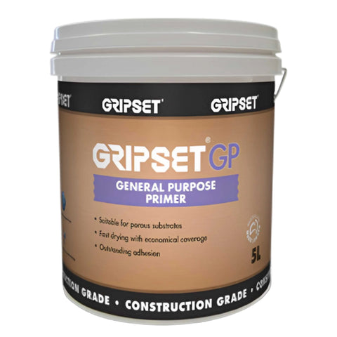 5L Gripset GP primer pail seals porous substrates for waterproofing membrane adhesion