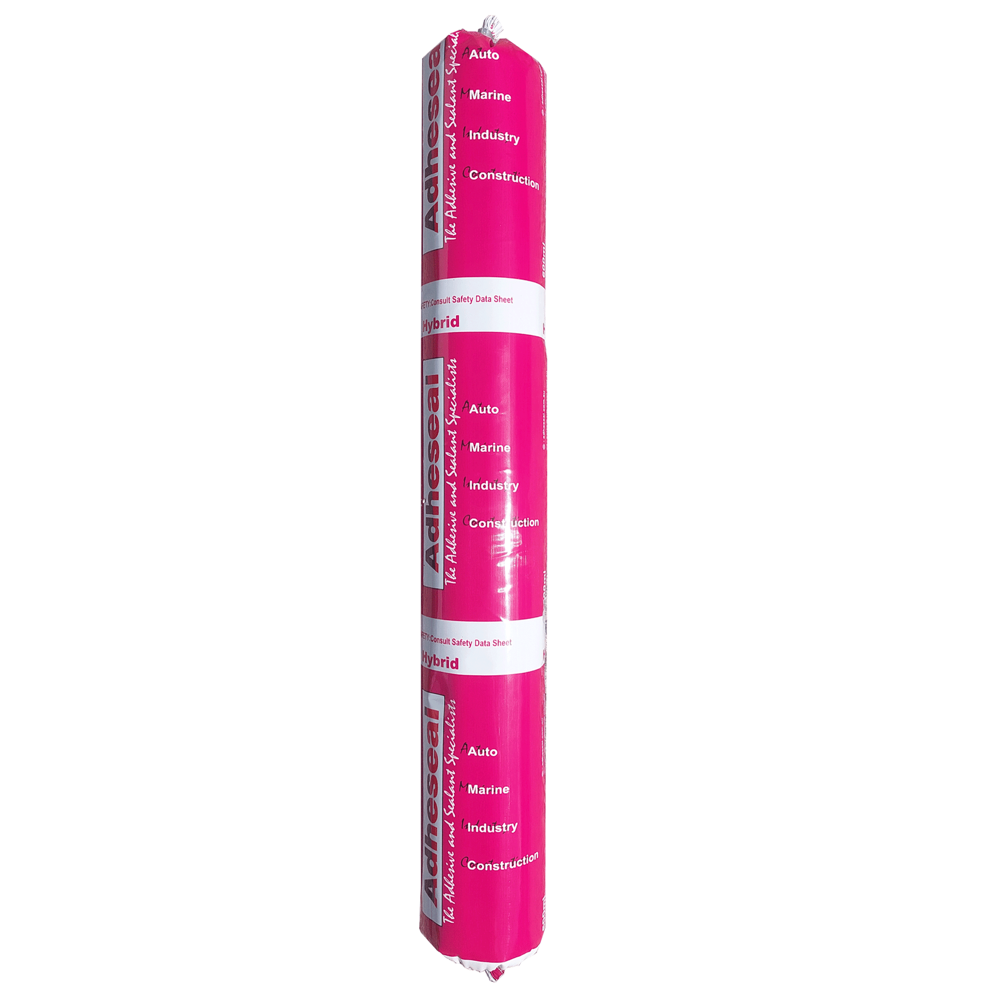 Adheseal Hi-Flex 50 pink 600ml sausage, MS Polymer hybrid sealant for ±25% joint sealing, aluminium bonding, façade waterp...