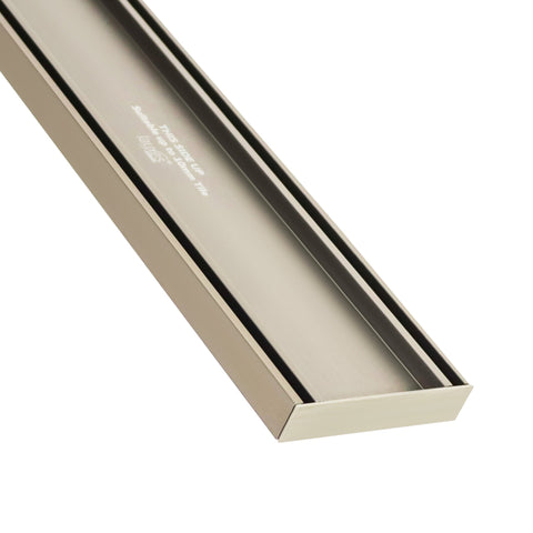 Lauxes Grates Slimline Tile Insert 26 anodised aluminium linear drain