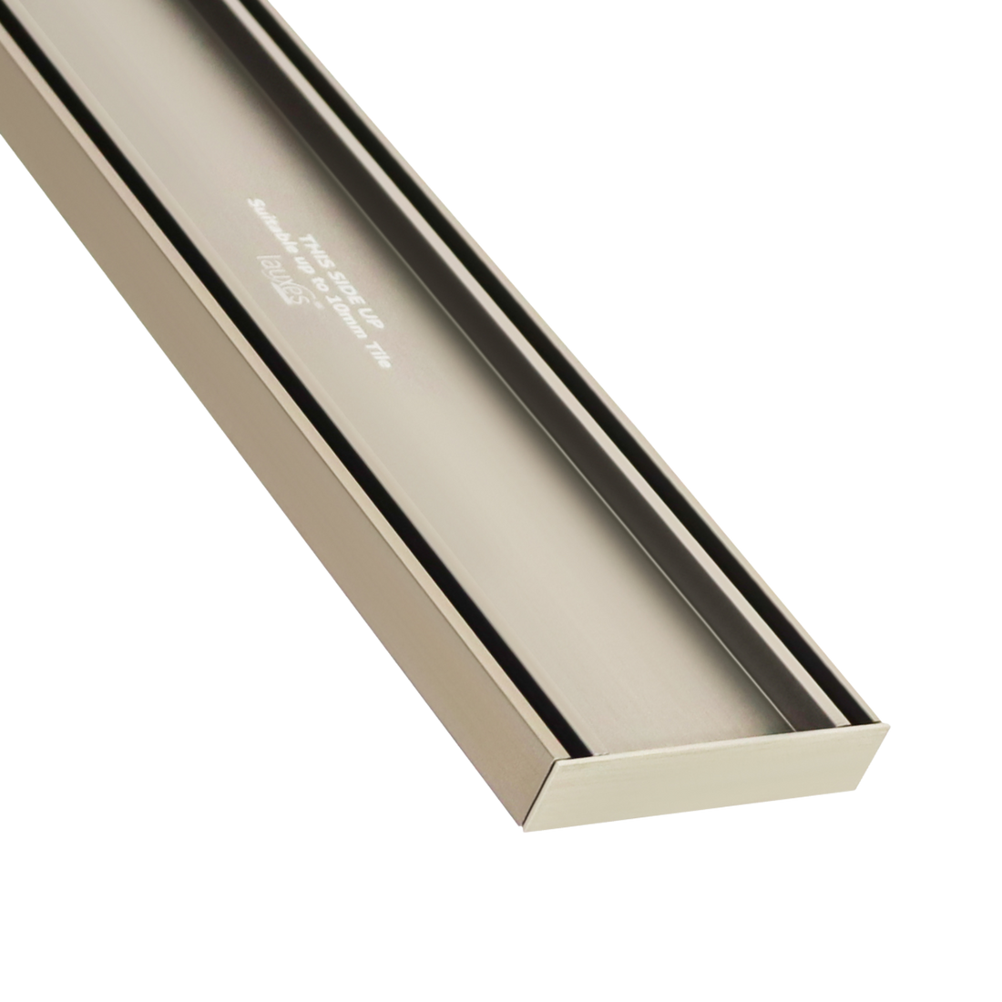Lauxes Slimline Tile Insert 26 Grate Kit: cuttable aluminium grate for seamless tiled wet area drainage over waterproofing...