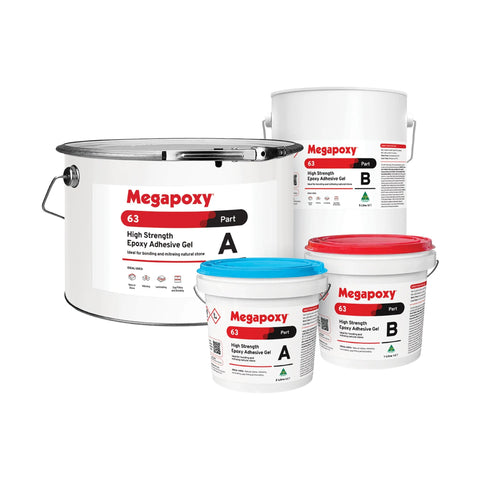 Megapoxy 63 translucent epoxy adhesive kit for stone, porcelain and mitre bonding