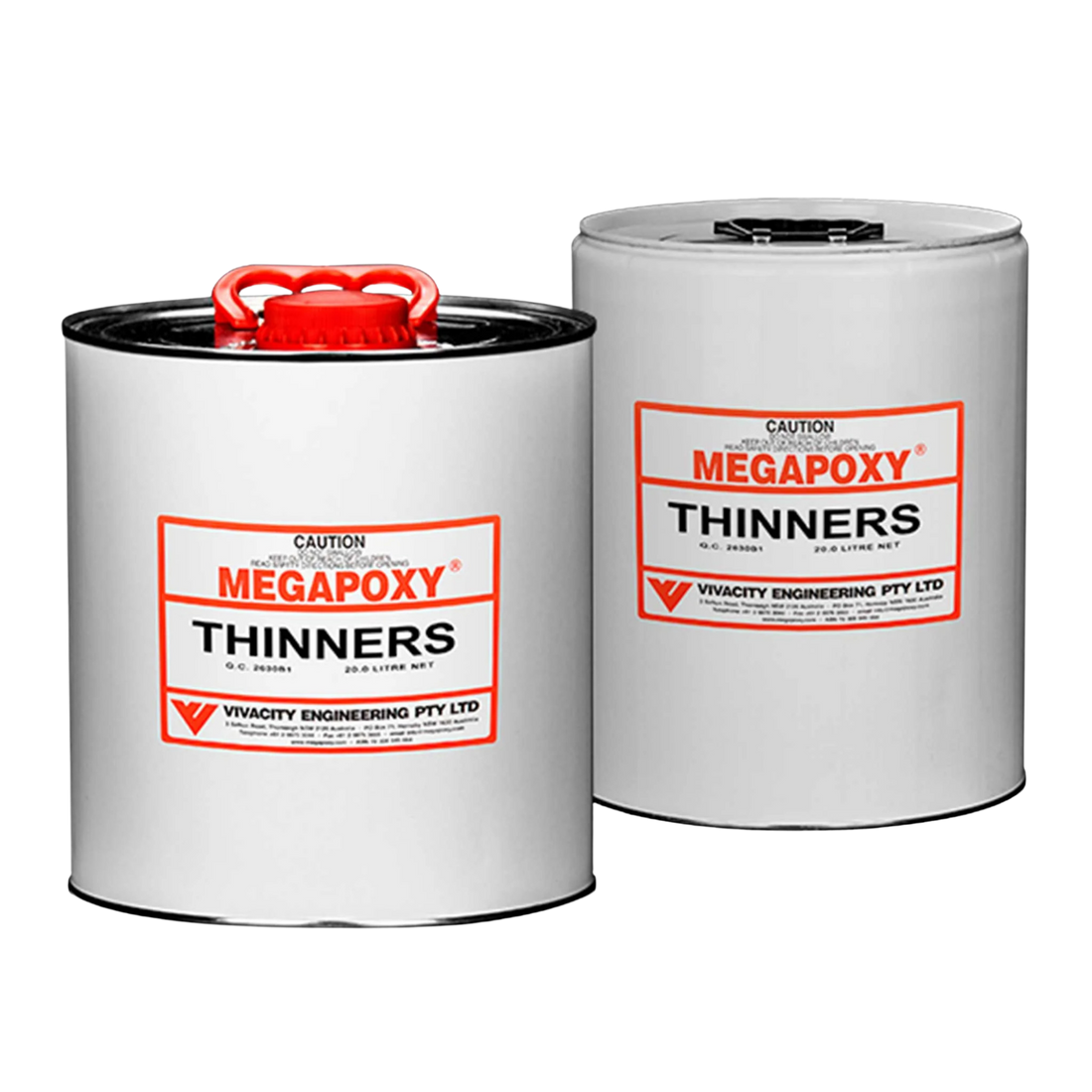 Megapoxy Thinners solvent blend for epoxy viscosity adjustment and uncured tool cleanup