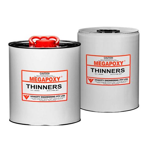 Megapoxy Thinners solvent blend for epoxy viscosity adjustment and uncured tool cleanup
