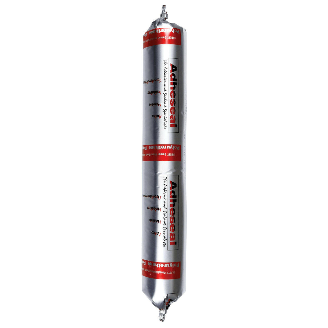 Adheseal Megaprene 40GG polyurethane sealant sausage pack for expansion joint sealing, potable water safe, ±25% movement.