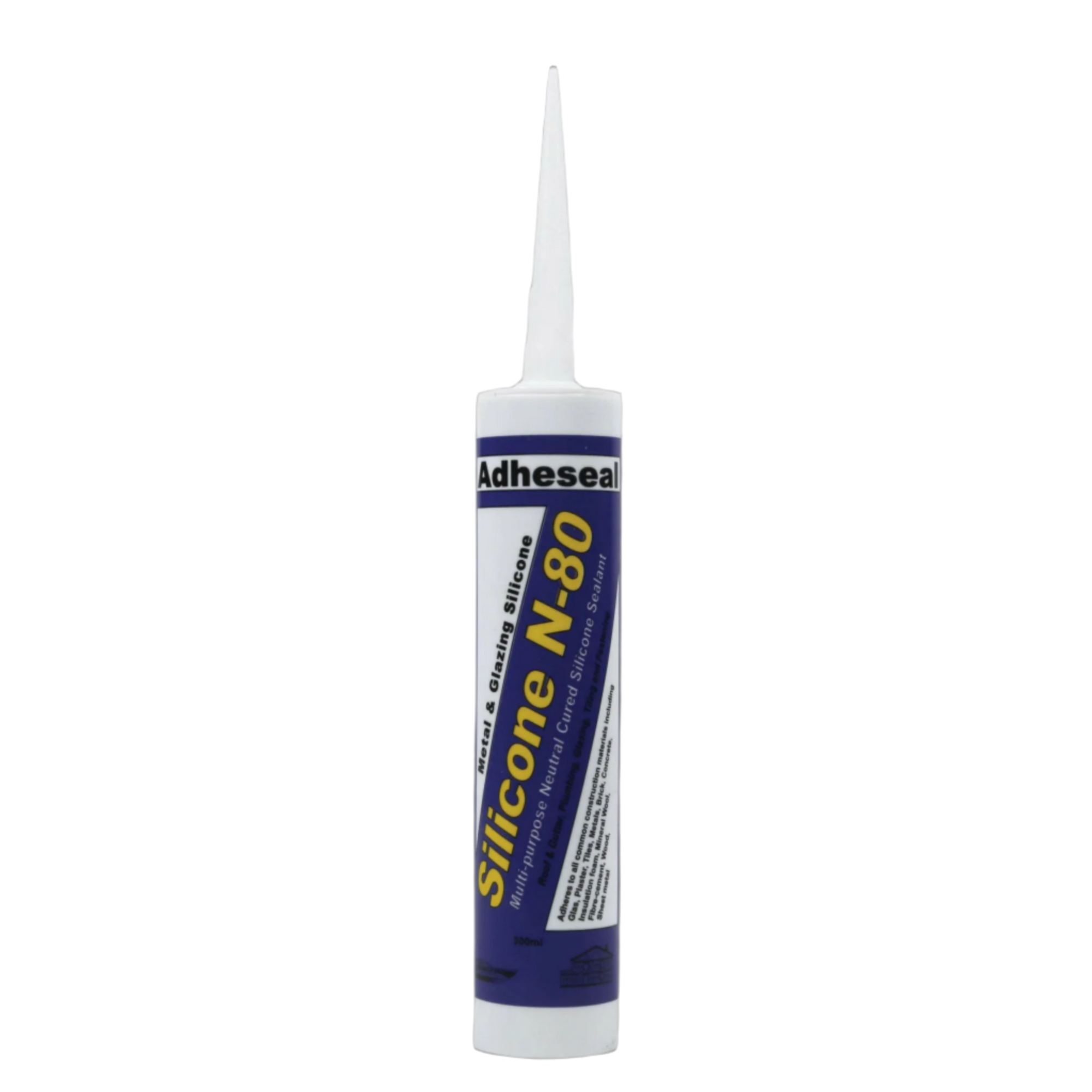 Adheseal N80 silicone sealant cartridge, neutral cure for structural glazing, high-movement expansion joints & waterproof ...