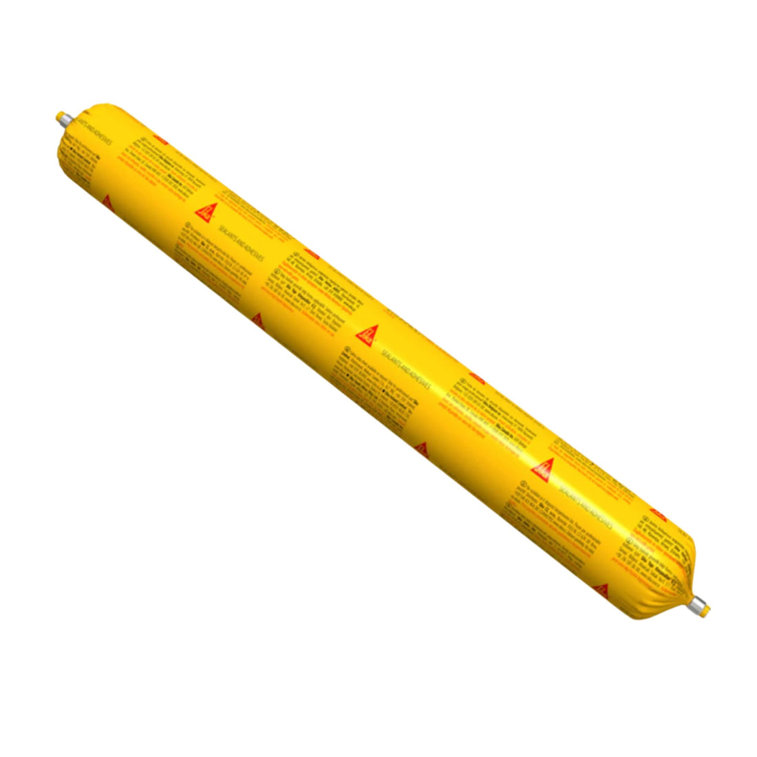 Sikaflex-11 FC yellow sausage polyurethane sealant for fast-cure joint sealing & bonding concrete, wood, metal.