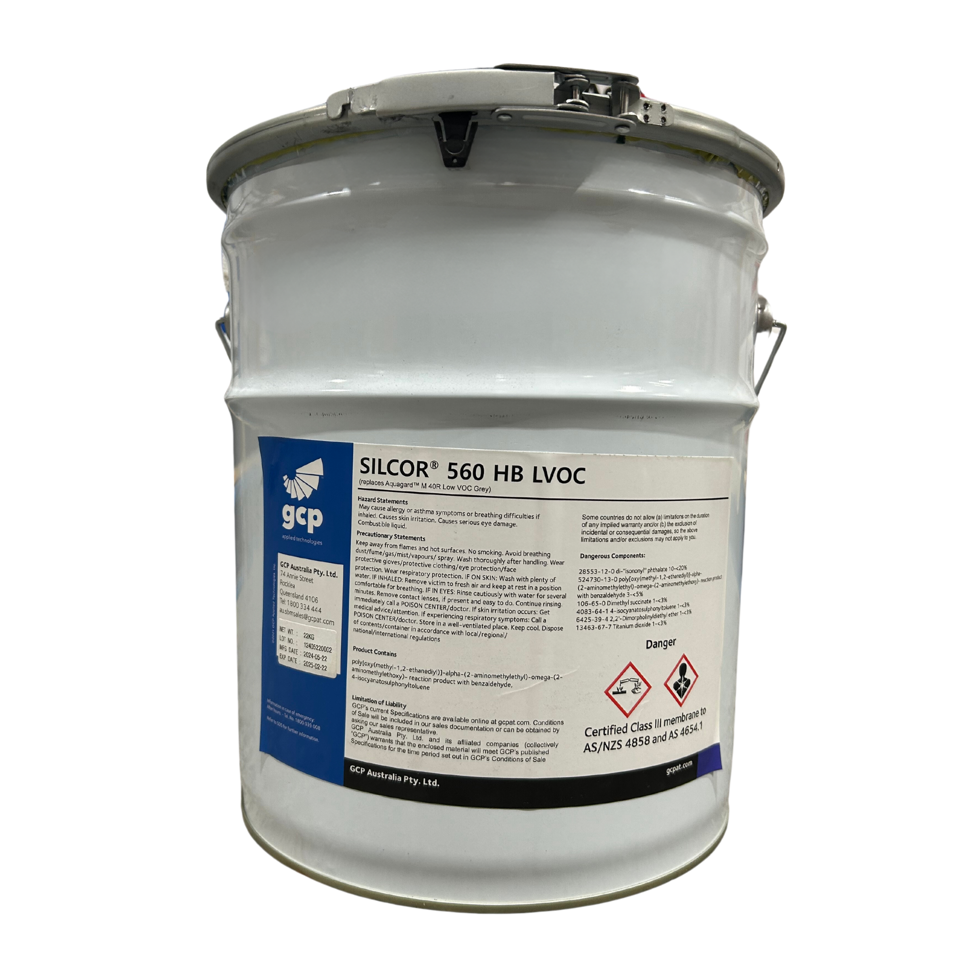 20L pail of SILCOR 560 HB LVOC low VOC polyurethane waterproofing membrane for wet areas, balconies, AS3740 compliant