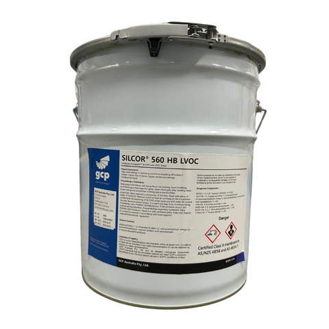 20L pail of SILCOR 560 HB LVOC low VOC polyurethane waterproofing membrane for wet areas, balconies, AS3740 compliant