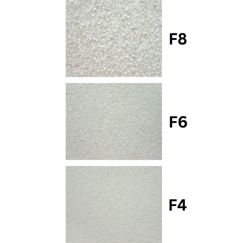 Sunstate Dried Silica Sand F8/F6/F4: pure white graded filler for epoxy flooring, grouts, adhesives in 20kg bags