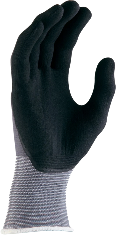 Supaflex GFN267 micro foam palm gloves: black coating, grey cuff for dexterity, grip, EN388 Level 4 abrasion in autoglass,...